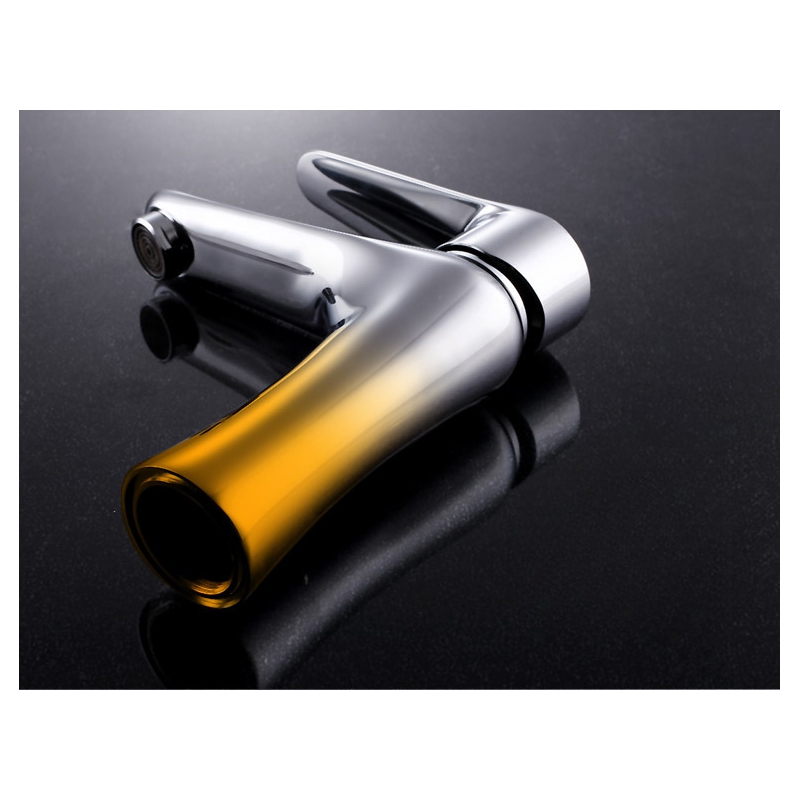 Silver Faucet Copper Chrome plating hot and cold faucet
